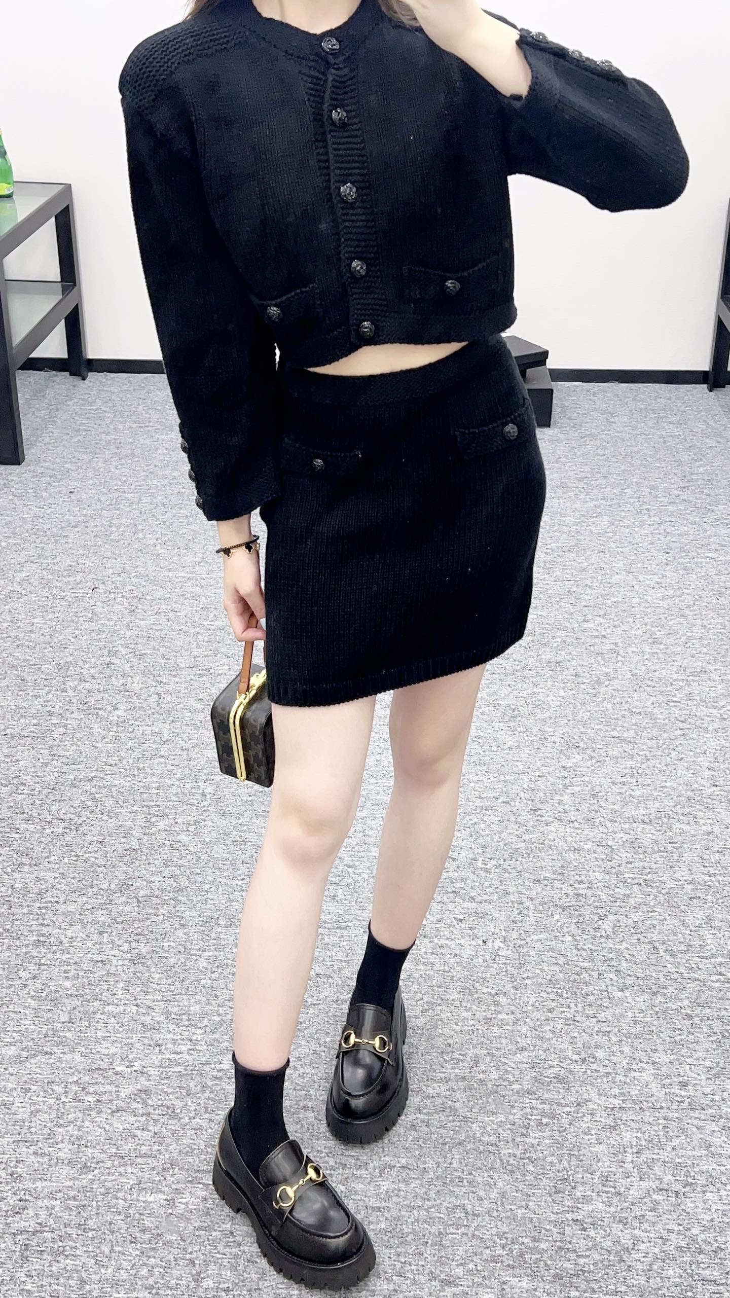 ♥C*♥2025 new products Cardigan and skirt set