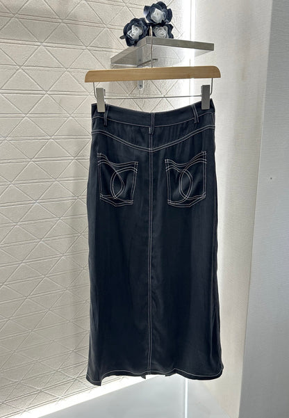♥C*♥2025 new product Vest slit long skirt suit