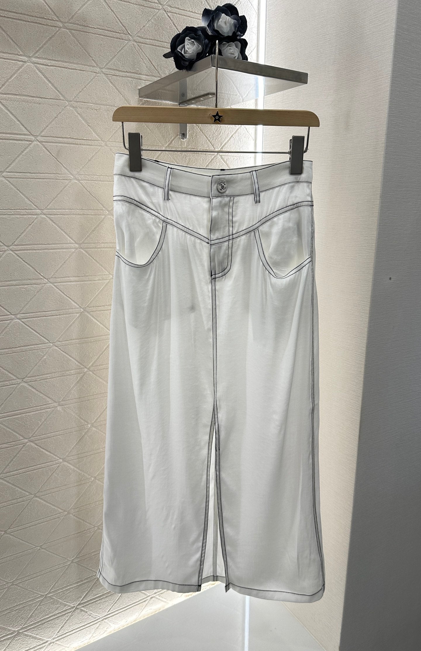 C*♥2025 new product Vest slit long skirt suit
