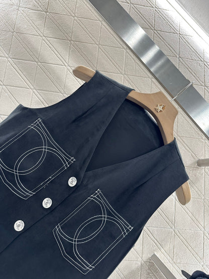C*♥2025 new product Double C vest shorts set