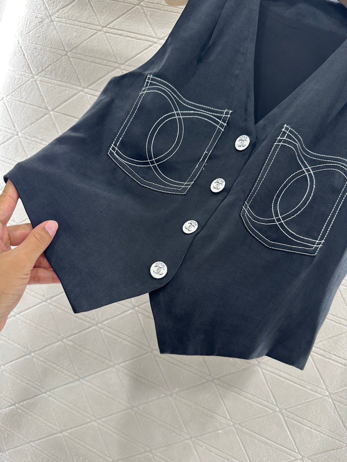 C*♥2025 new product Double C vest shorts set