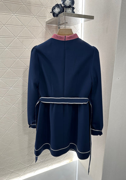 V*♥2025 new product Bow belt dress