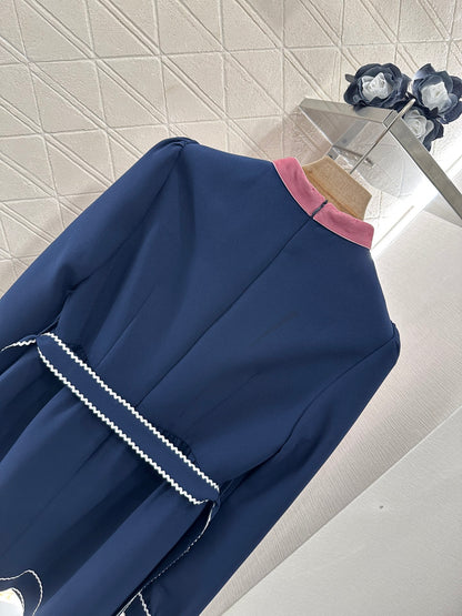 V*♥2025 new product Bow belt dress