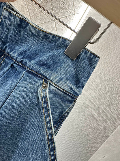 L*♥2025 new product Super cool denim cropped pants