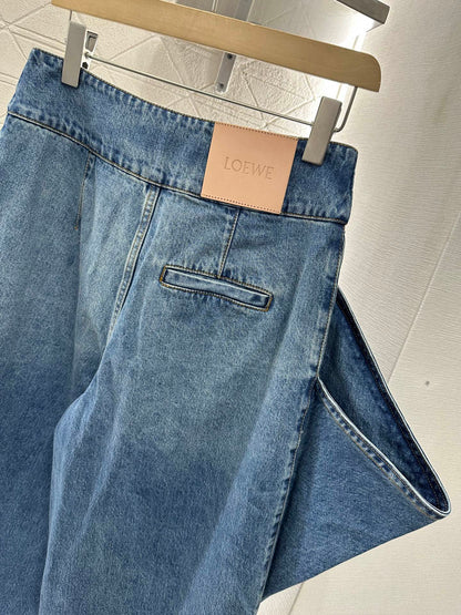 L*♥2025 new product Super cool denim cropped pants