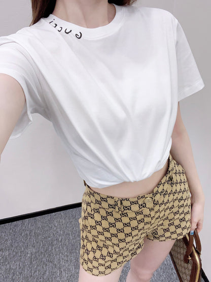 G*♥2025 new product Printed slim fit letters 𝑇𝑒𝑒