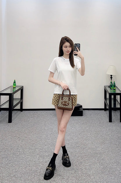 G*♥2025 new product Printed slim fit letters 𝑇𝑒𝑒