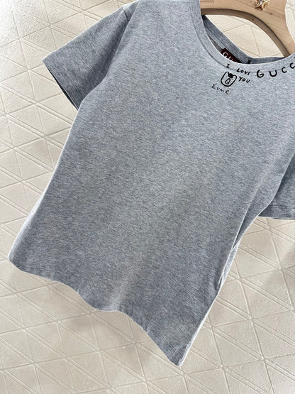 G*♥2025 new products Printed slim fit letters 𝑇𝑒𝑒