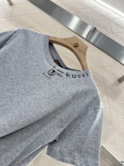G*♥2025 new products Printed slim fit letters 𝑇𝑒𝑒