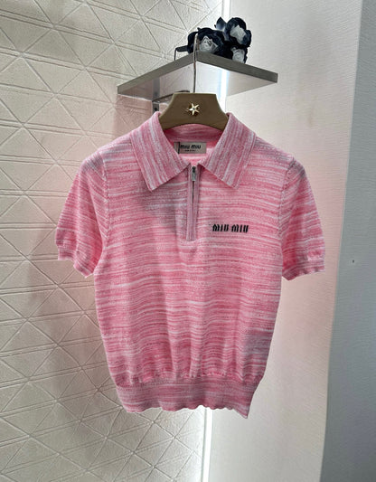 ♥*Mi*mi*♥2025 new products Knitted short sleeves
