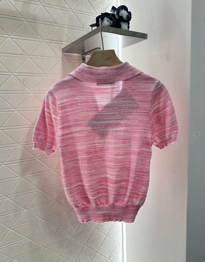 ♥*Mi*mi*♥2025 new products Knitted short sleeves
