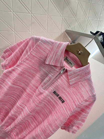 ♥*Mi*mi*♥2025 new products Knitted short sleeves