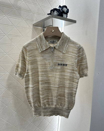 ♥*Mi*mi*♥2025 new products Knitted short sleeves