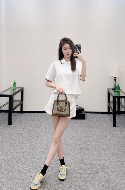 G*♥2025 new product Short 𝑝𝑜𝑙𝑜 top