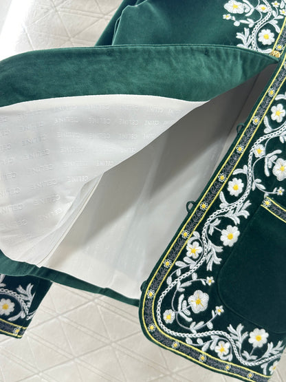 C*♥2025 new product Velvet embroidered jacket