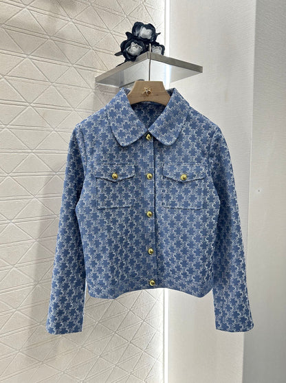 C*♥2025 new product Embroidered jacket and skirt set