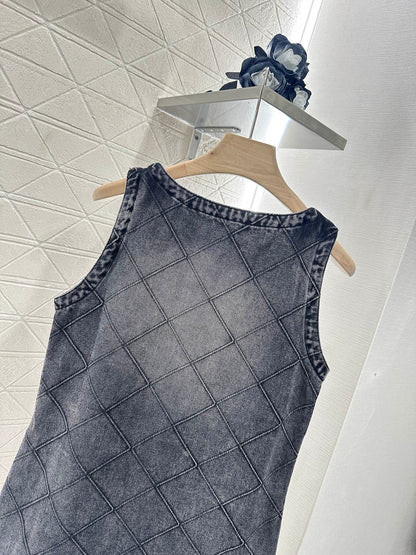 C*♥2025 new product Denim vest skirt