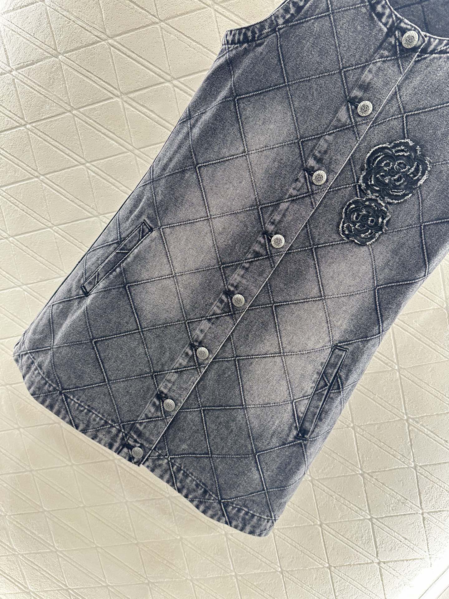 C*♥2025 new product Denim vest skirt