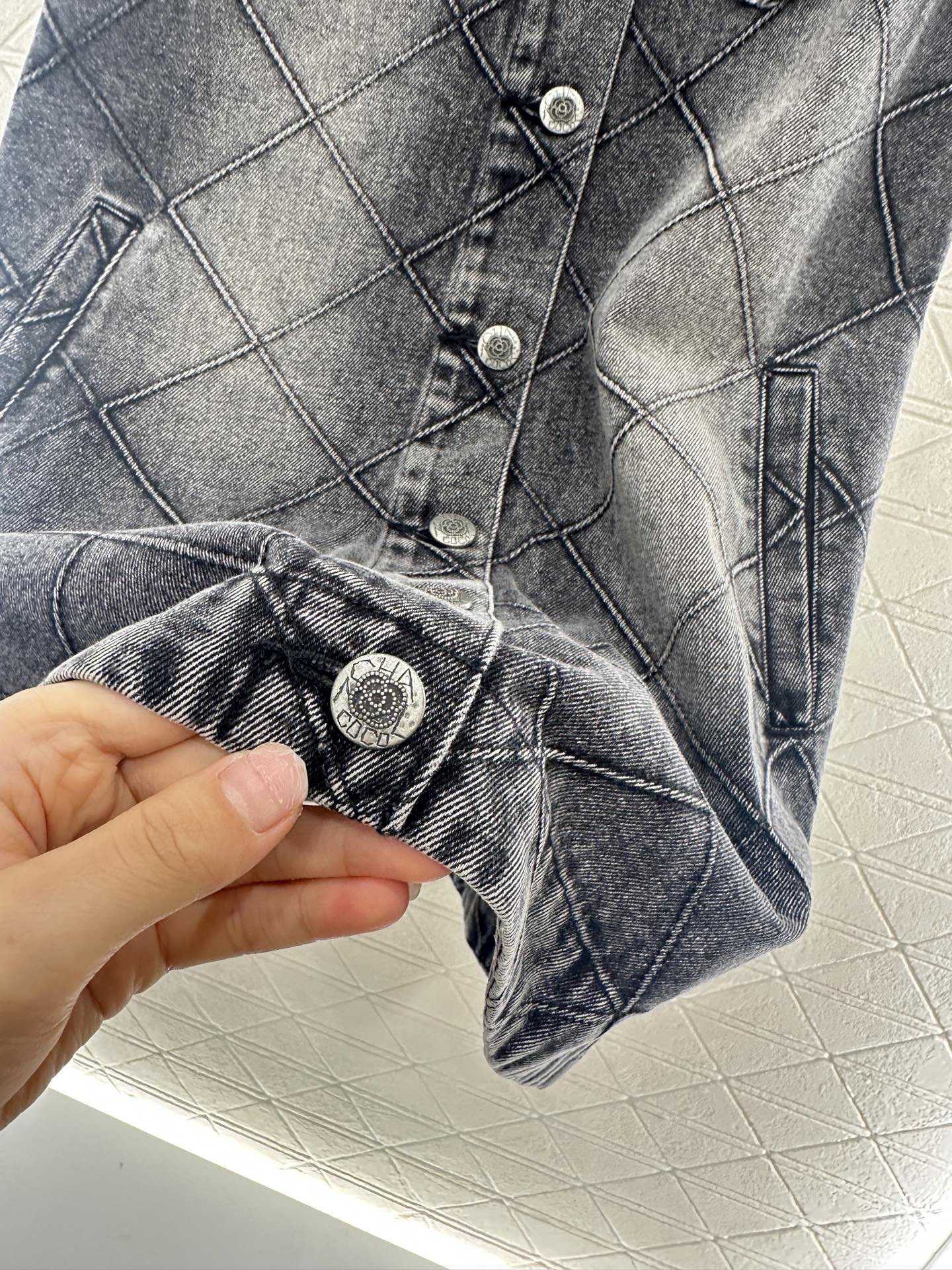 C*♥2025 new product Denim vest skirt