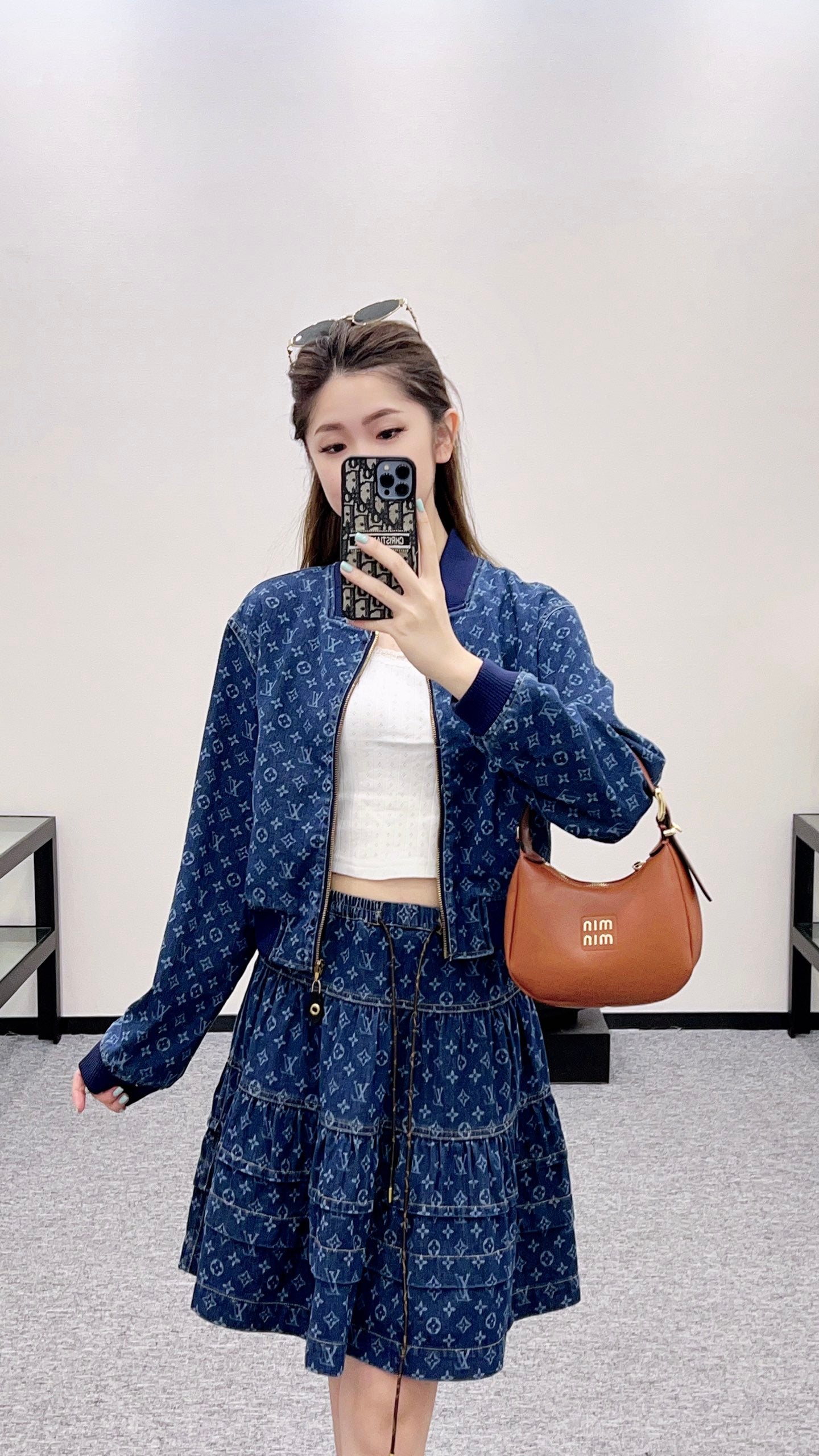 L *♥2025 new products Shirt and skirt suit