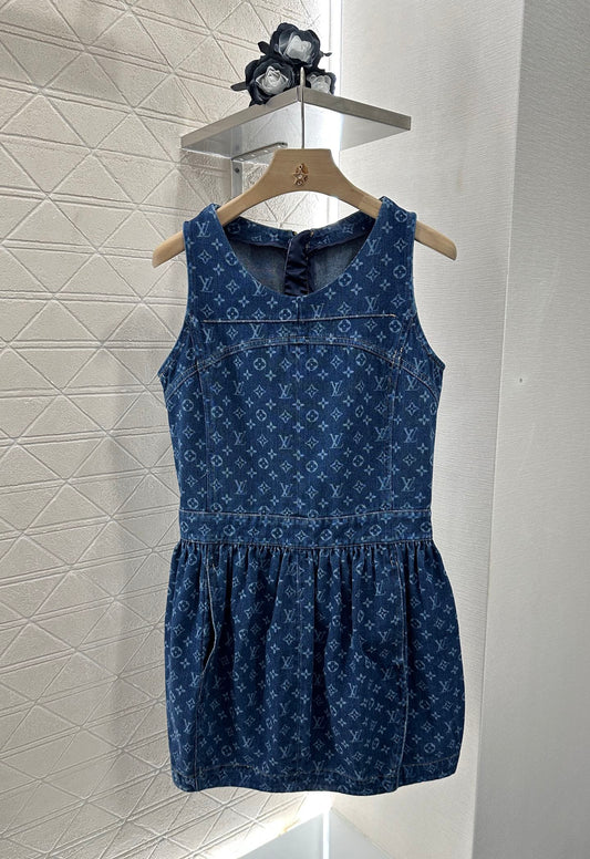 Louis *♥2025 new product Denim vest skirt