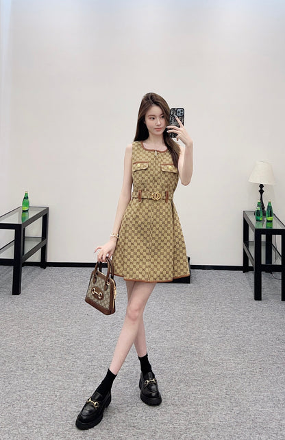 G*♥2025 new product Belt vest dress