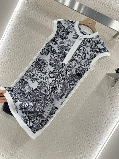 D*♥2024 new product Knitted vest dress