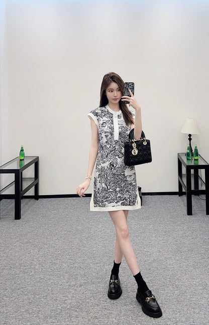 D*♥2024 new product Knitted vest dress