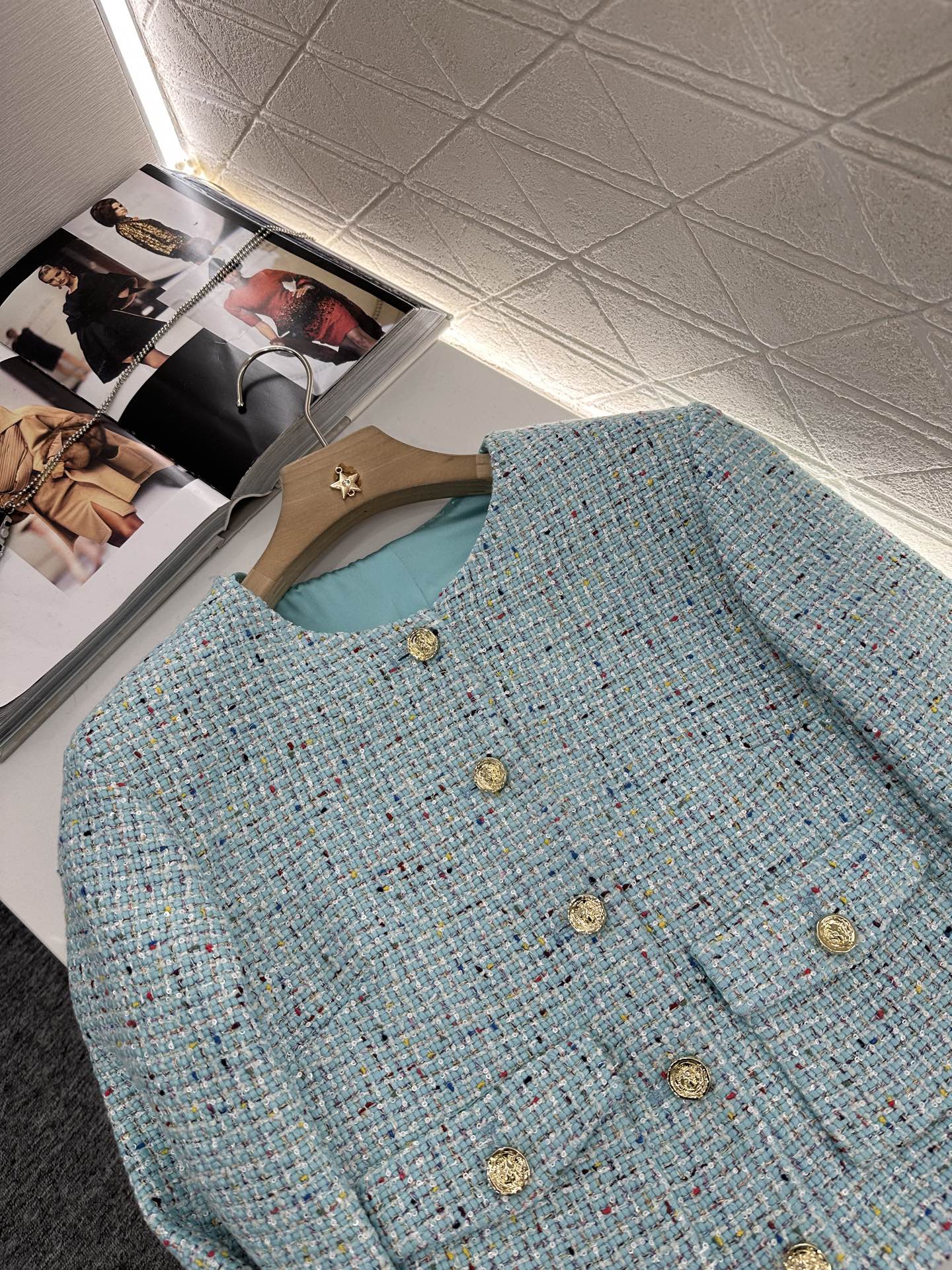 C*♥2025 new product Spun colored coat