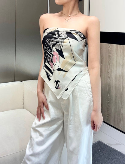 C* New Arrival Silk Scarf Top