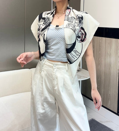 C* New Arrival Silk Scarf Top