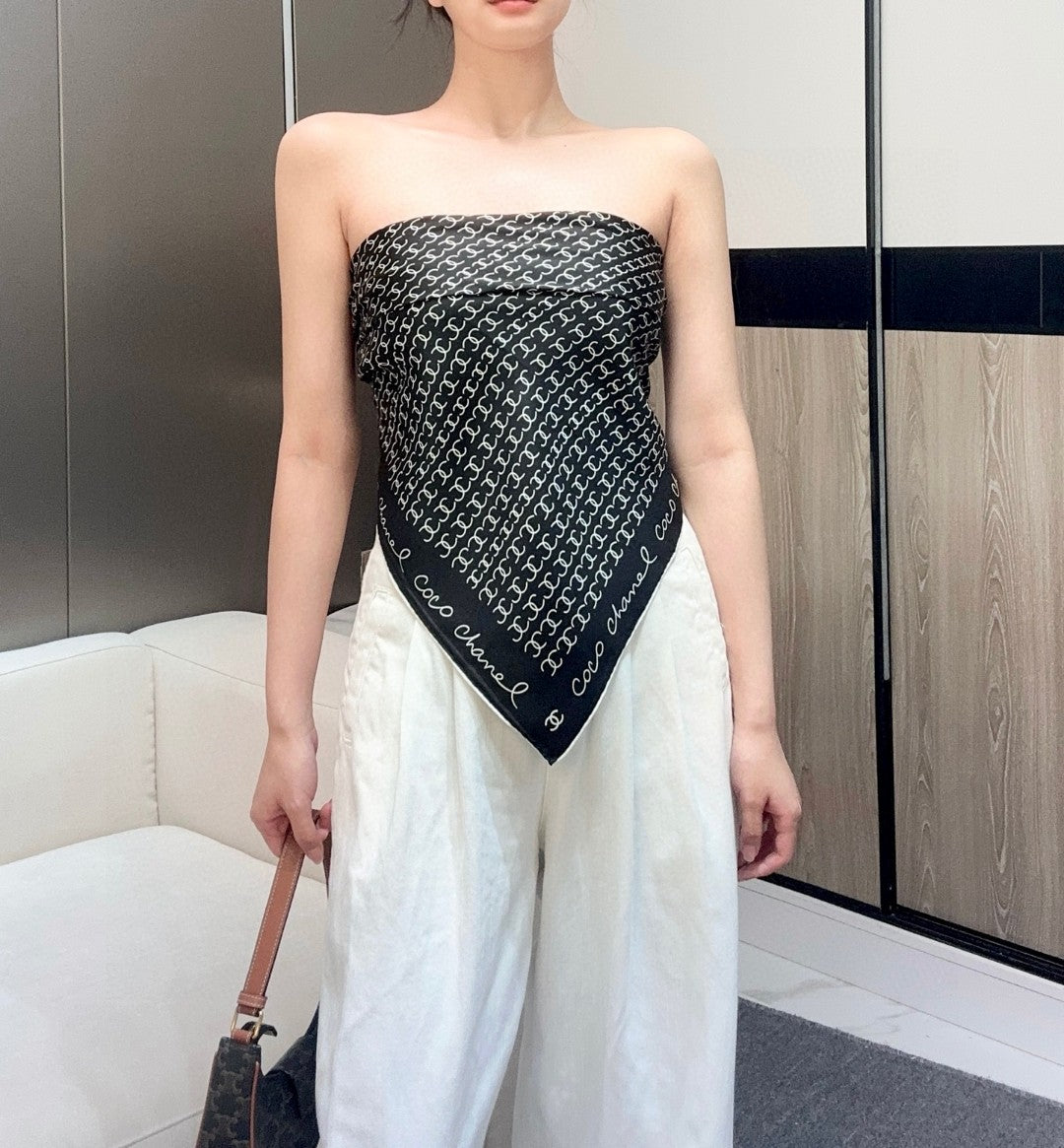 C* New Arrival Silk Scarf Top