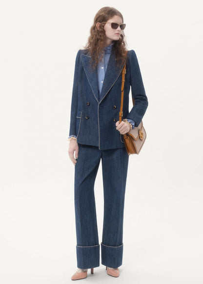 V*♥2025 new products Denim suit and trousers set