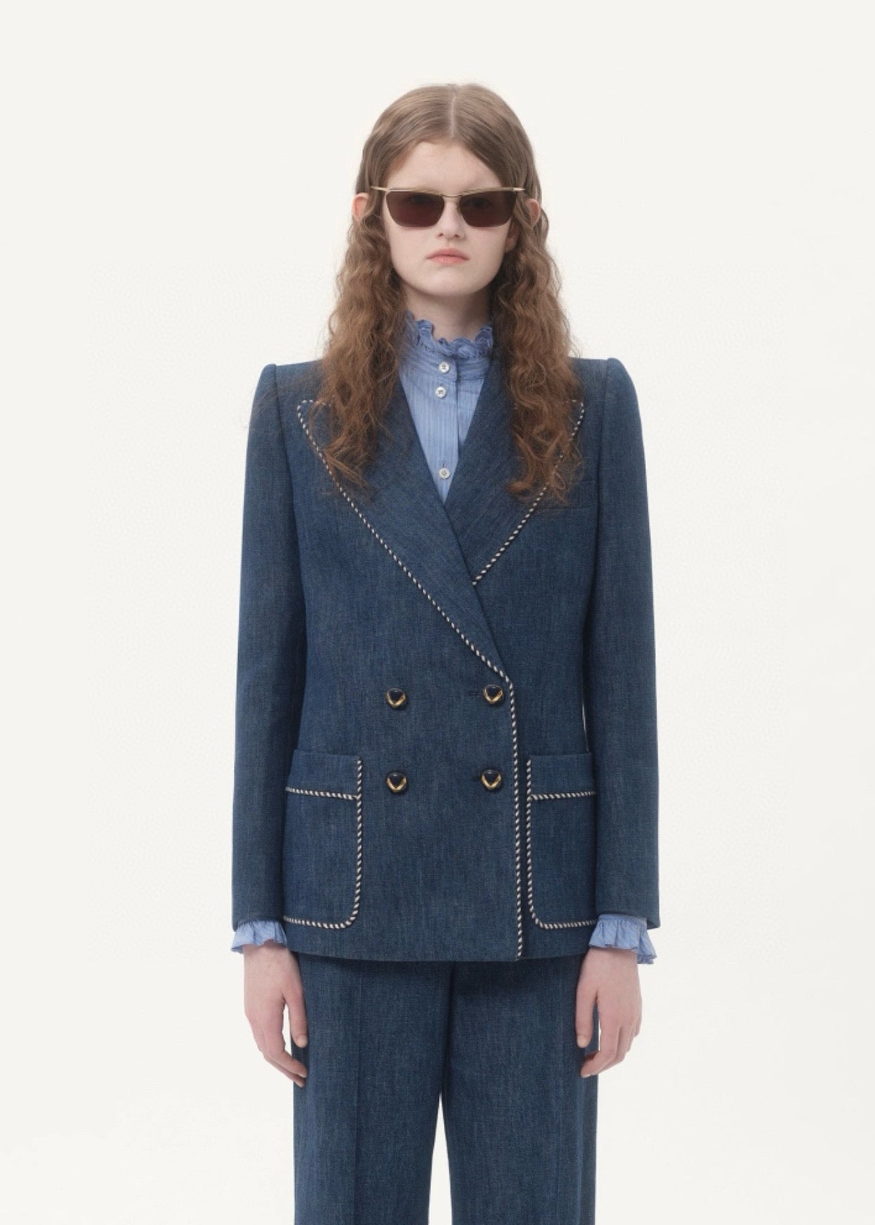V*♥2025 new products Denim suit and trousers set