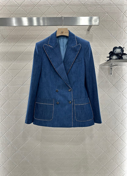 V*♥2025 new products Denim suit and trousers set