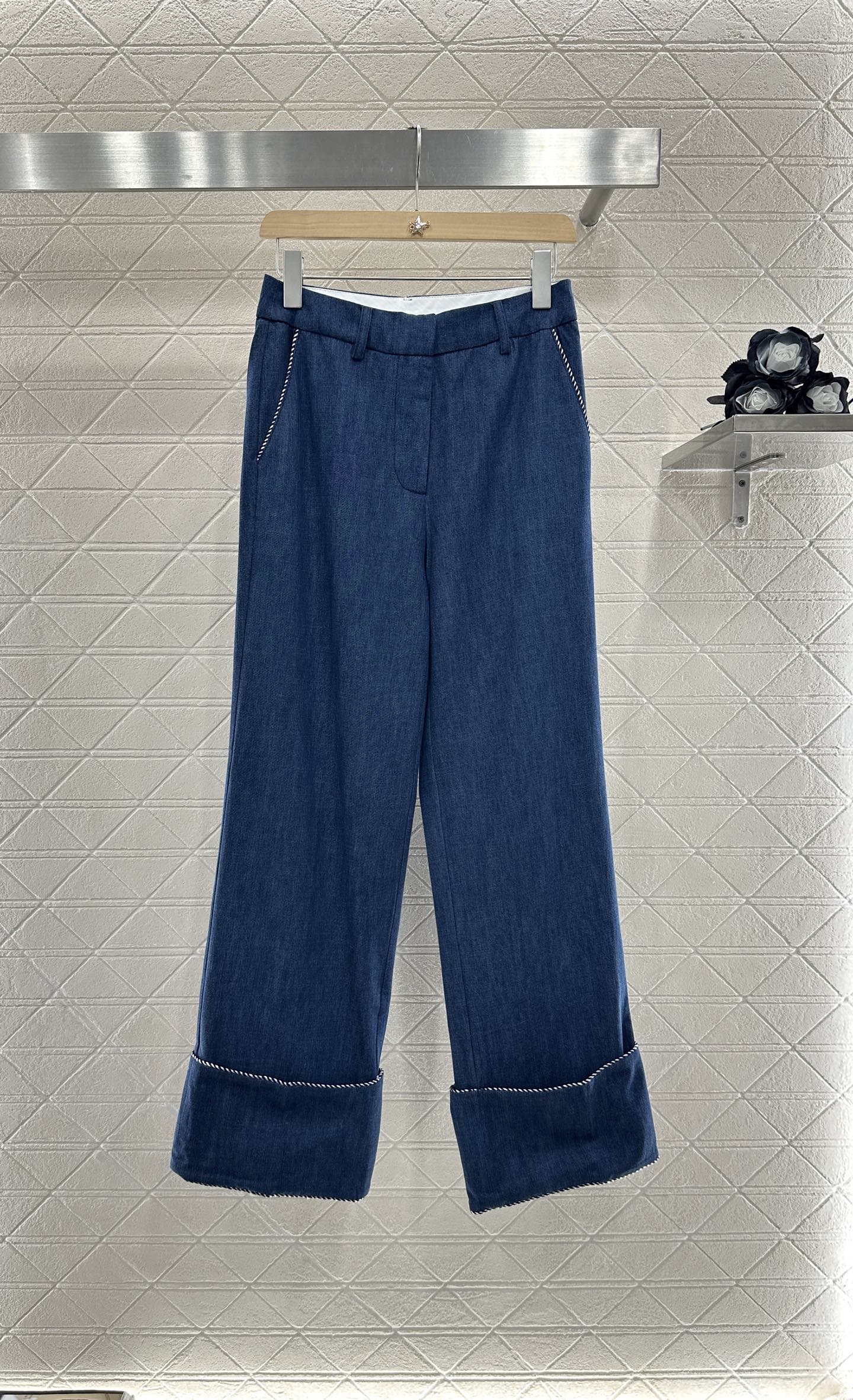 V*♥2025 new products Denim suit and trousers set