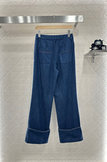 V*♥2025 new products Denim suit and trousers set