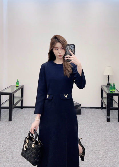 V*♥2025 new product Pocket dress