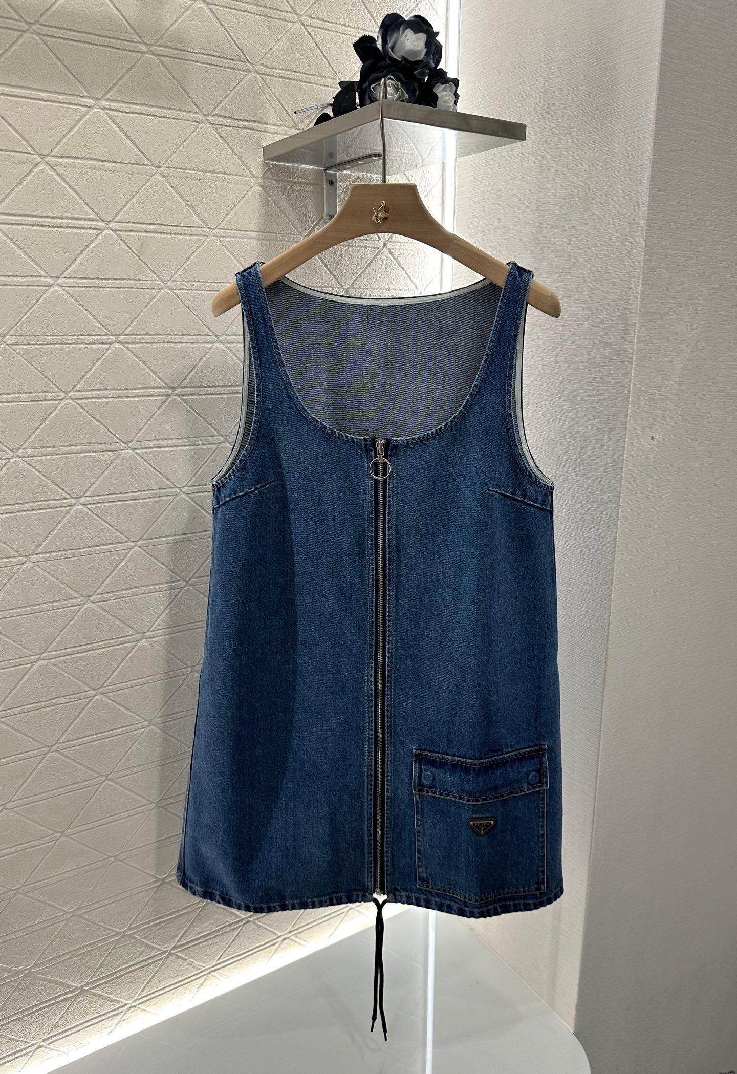 P*♥2025 new product Denim vest skirt