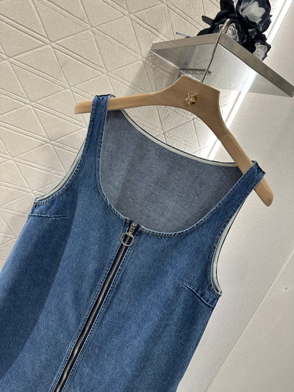 P*♥2025 new product Denim vest skirt