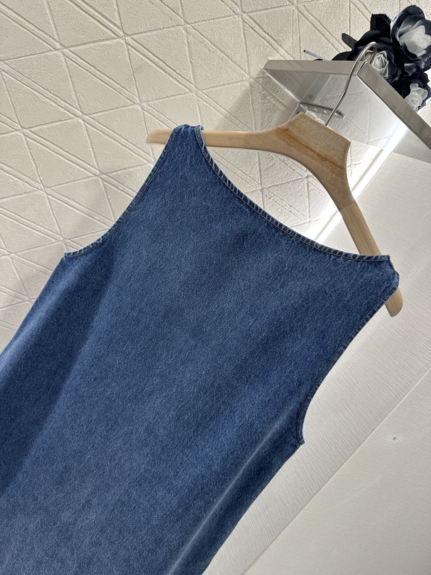 P*♥2025 new product Denim vest skirt