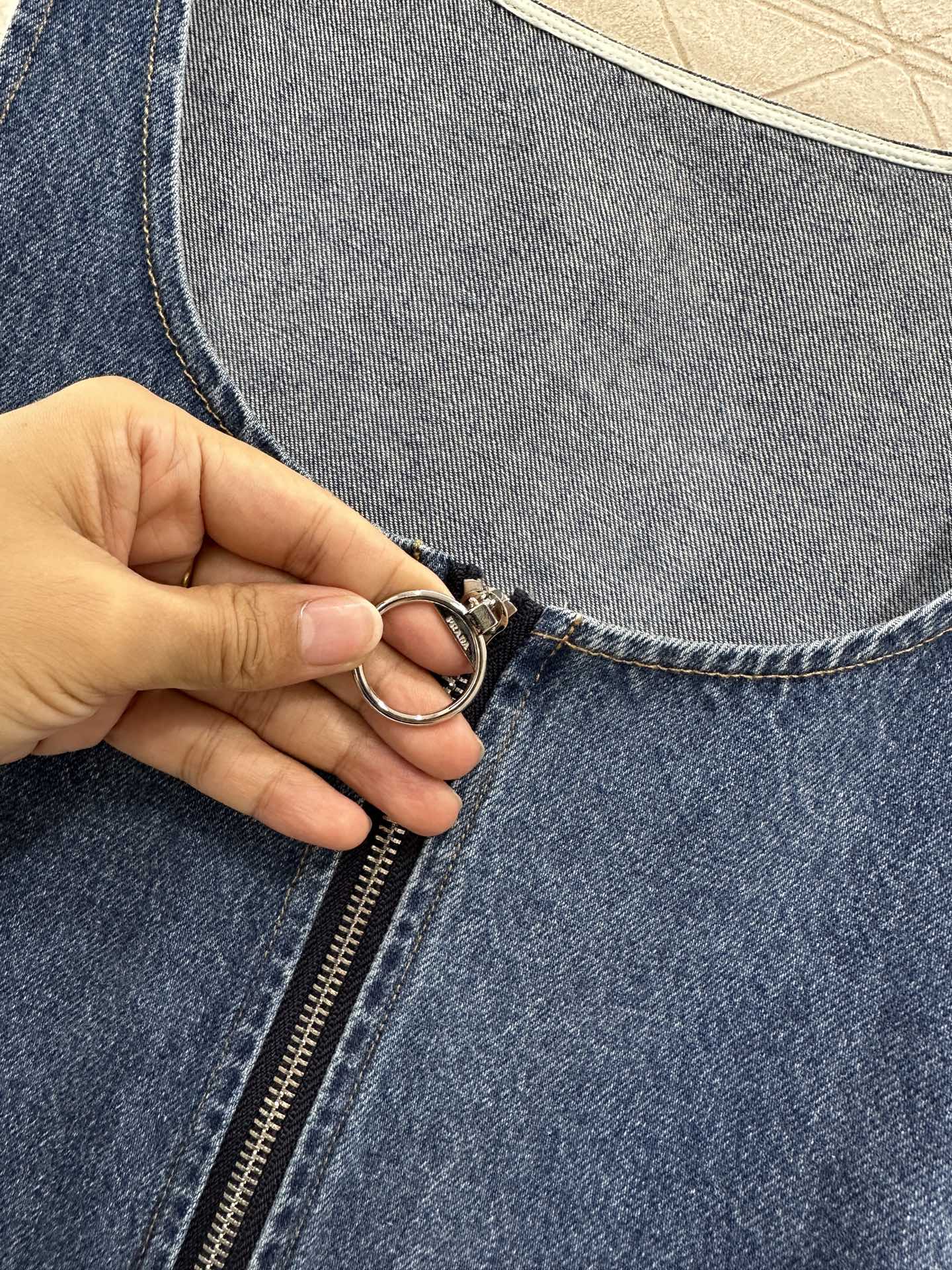 P*♥2025 new product Denim vest skirt