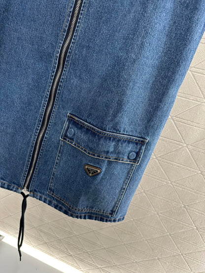 P*♥2025 new product Denim vest skirt