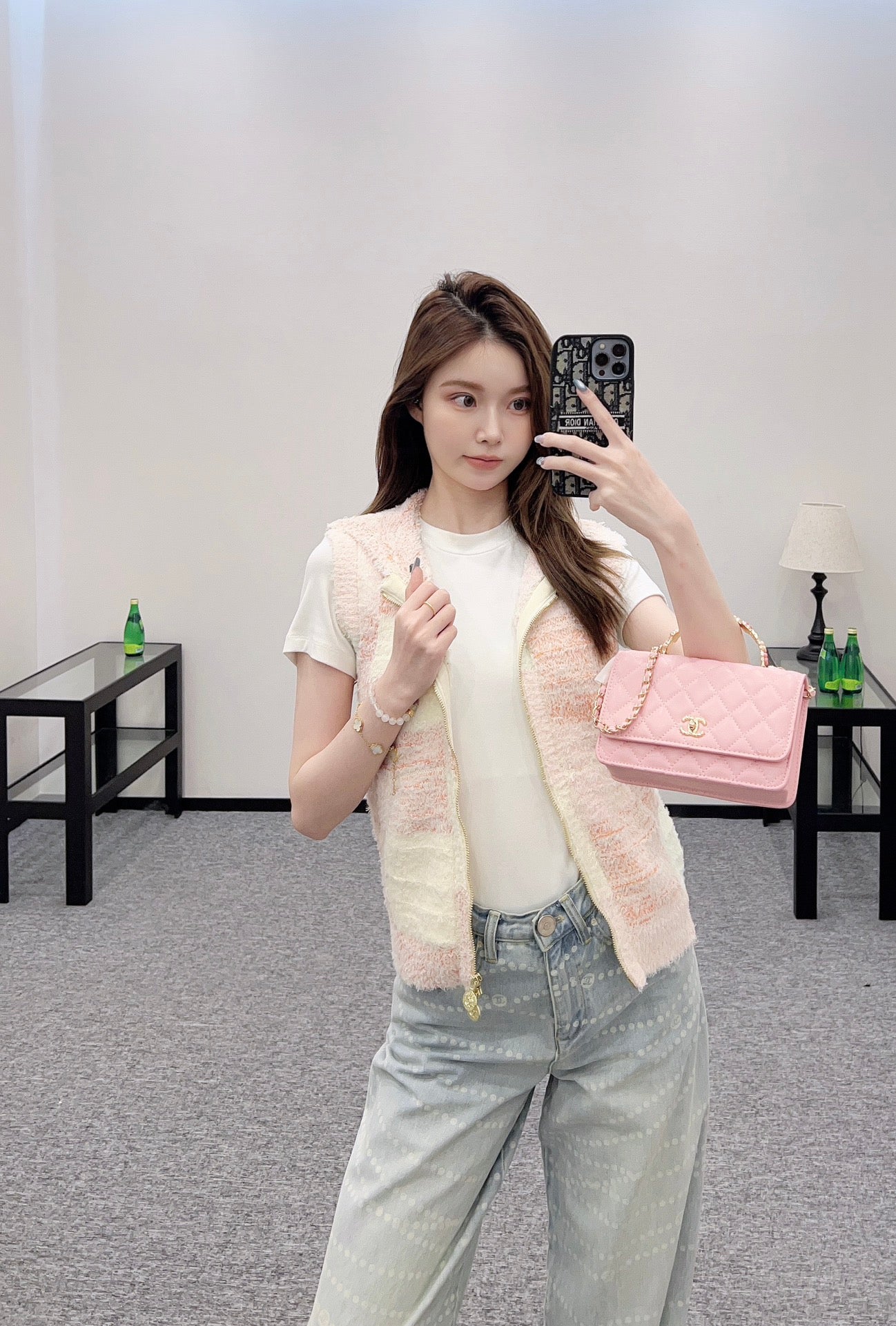 C*♥2025 new product Hooded knitted vest