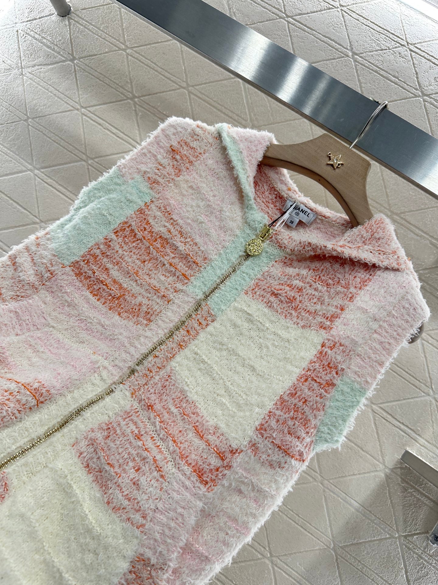 C*♥2025 new product Hooded knitted vest