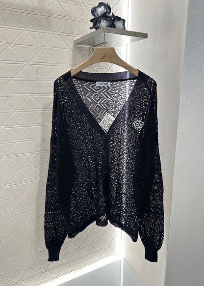 L*♥2025 new product Hollow cardigan and skirt set