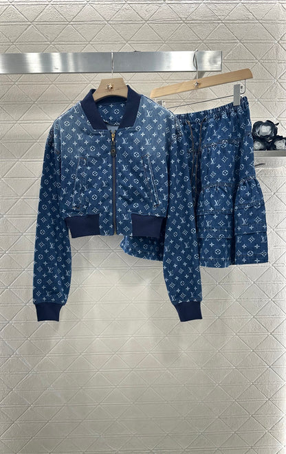 Louis *♥ 2025 new arrivals Denim jacket and skirt set