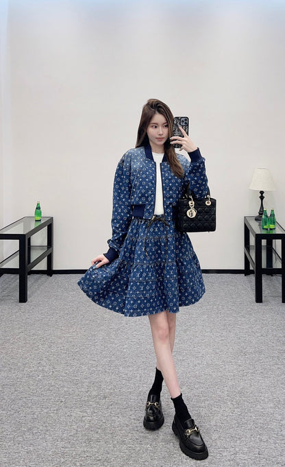 Louis *♥ 2025 new arrivals Denim jacket and skirt set