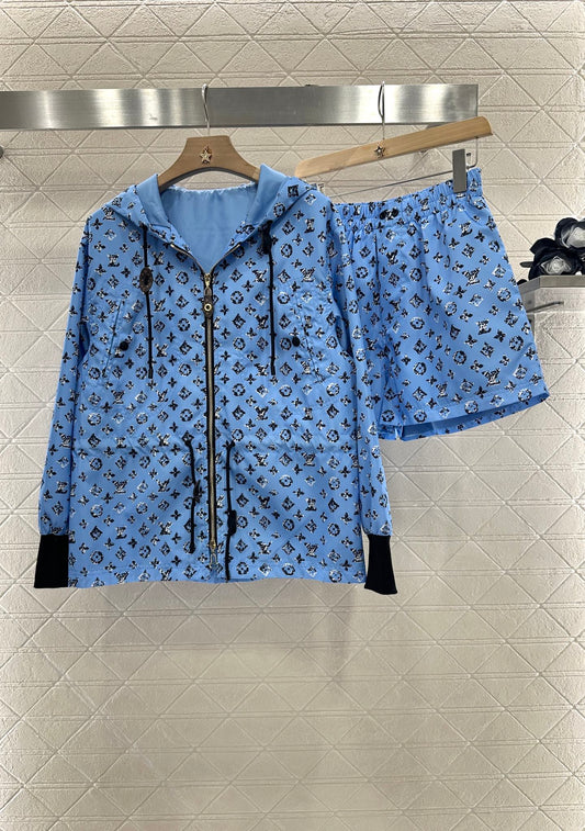 Louis *♥New Arrival Hooded Jacket and Shorts Set