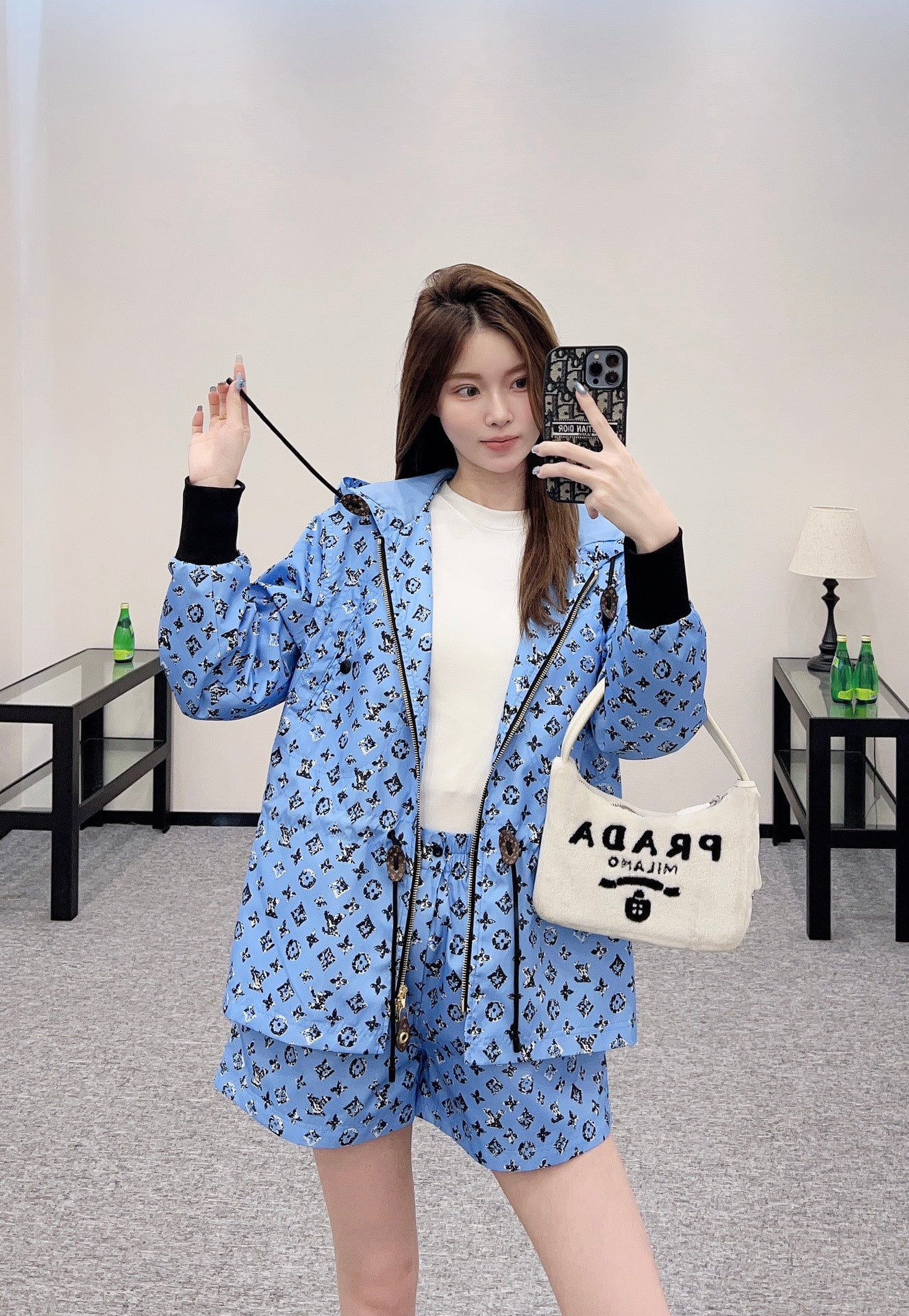 Louis *♥New Arrival Hooded Jacket and Shorts Set